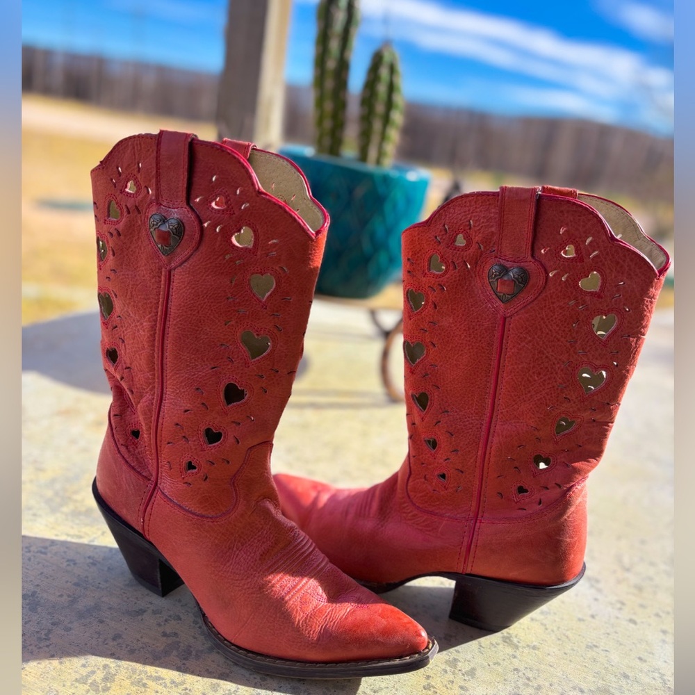 western heart cutout cowboy boot